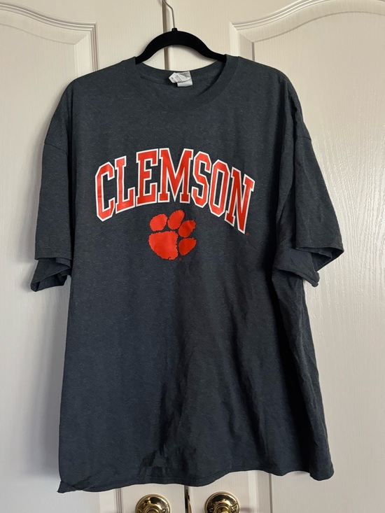 Gildan Other - Gildan gray heathered crewneck short sleeve Clemson T shirt XXL